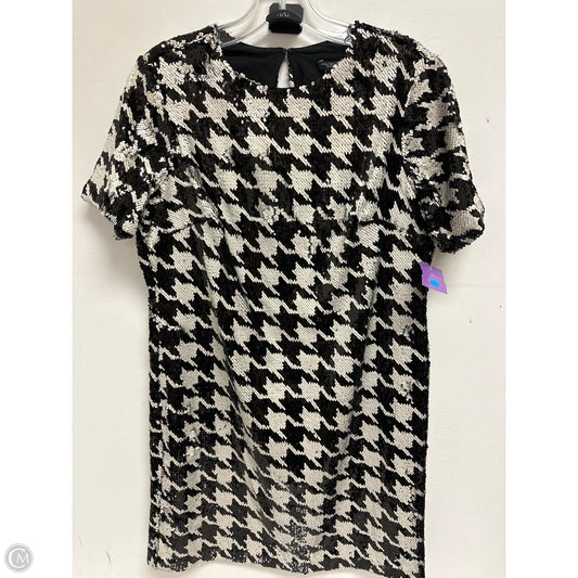 Dress Casual Midi By Ann Taylor In Black & White, Size: Sp