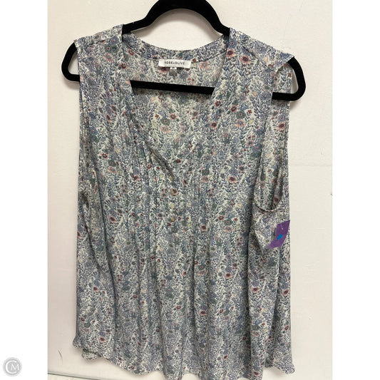 Tunic 3/4 Sleeve By Rose And Olive In Floral Print, Size: 2x