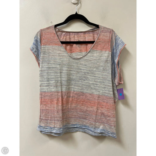 Top Short Sleeve By Pilcro In Blue & Red, Size: M