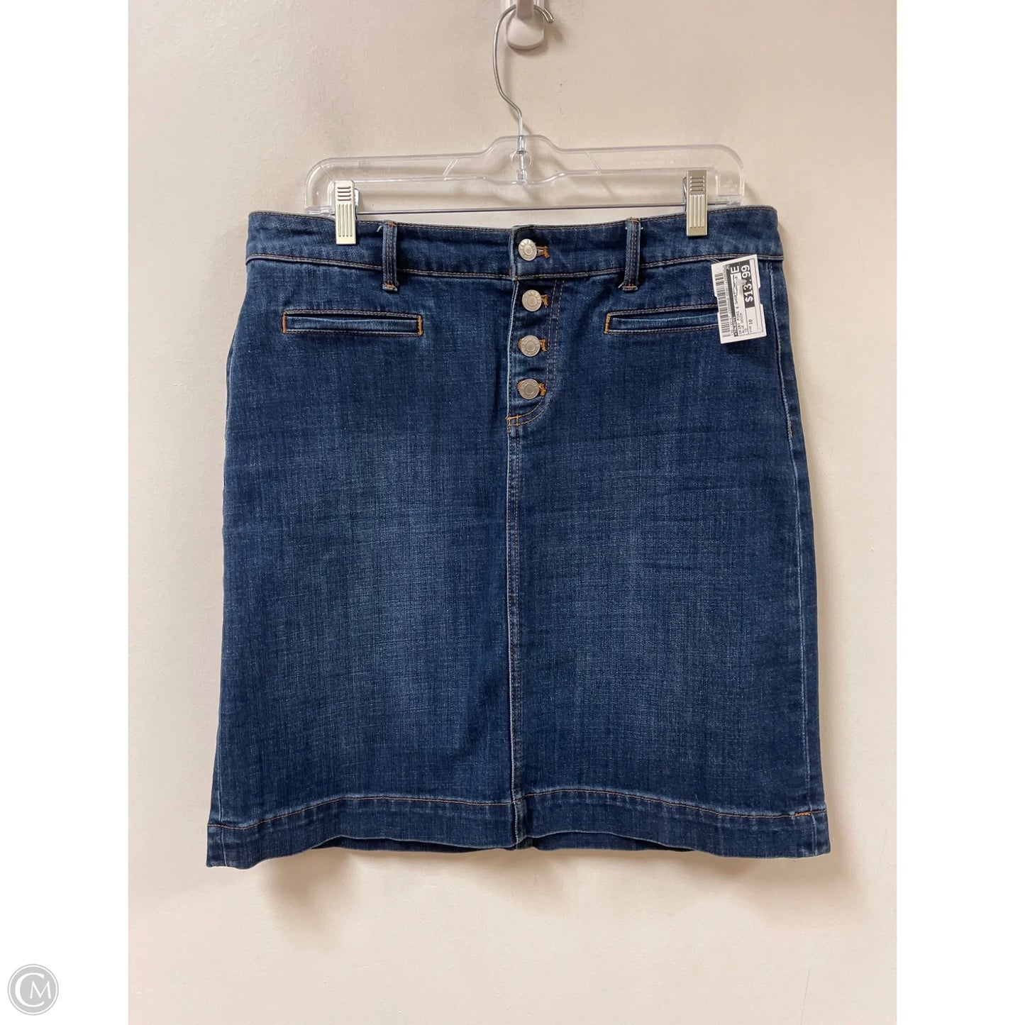 Skirt Mini & Short By Talbots In Blue Denim, Size: 10