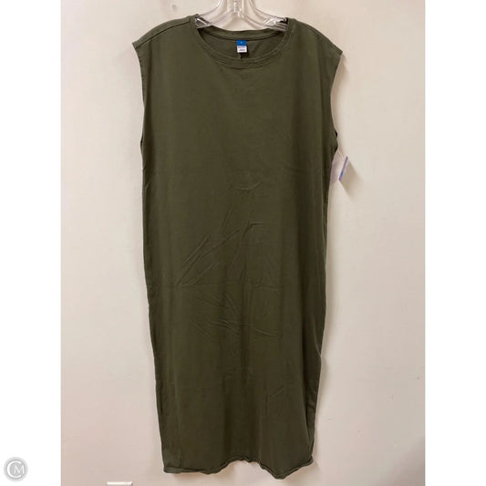 Dress Casual Maxi By Old Navy In Green, Size: L