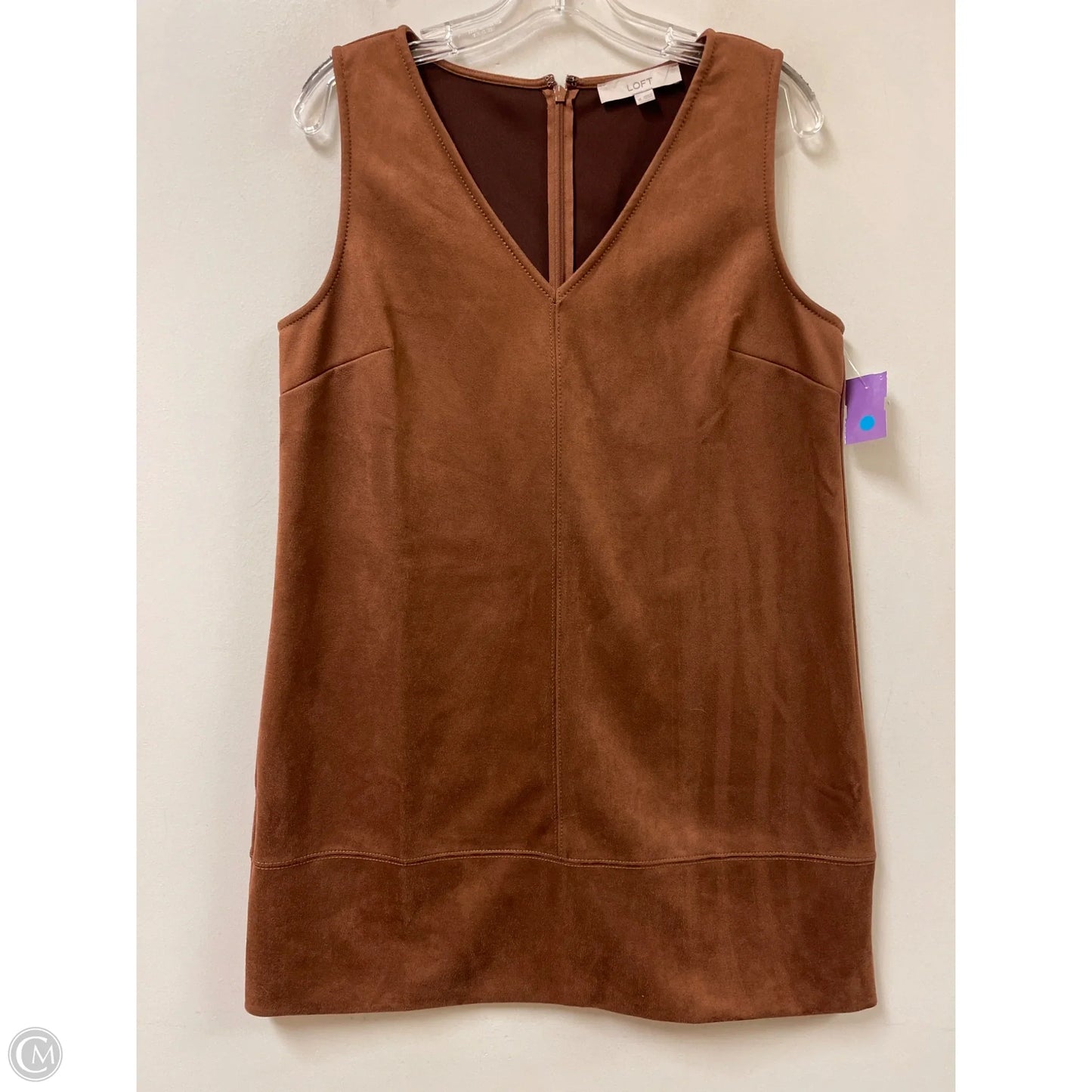 Dress Casual Midi By Chicos In Brown, Size: M