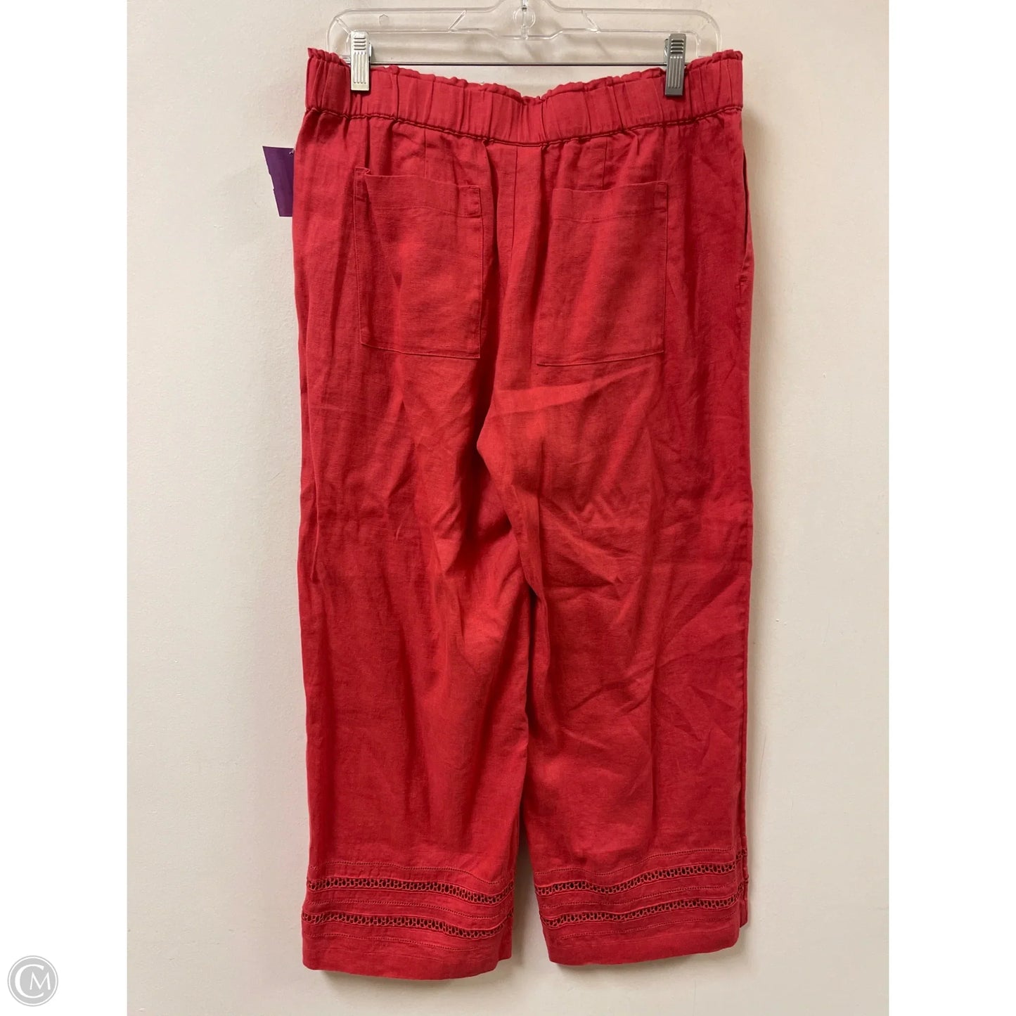 Pants Linen By J. Jill In Red, Size: 6