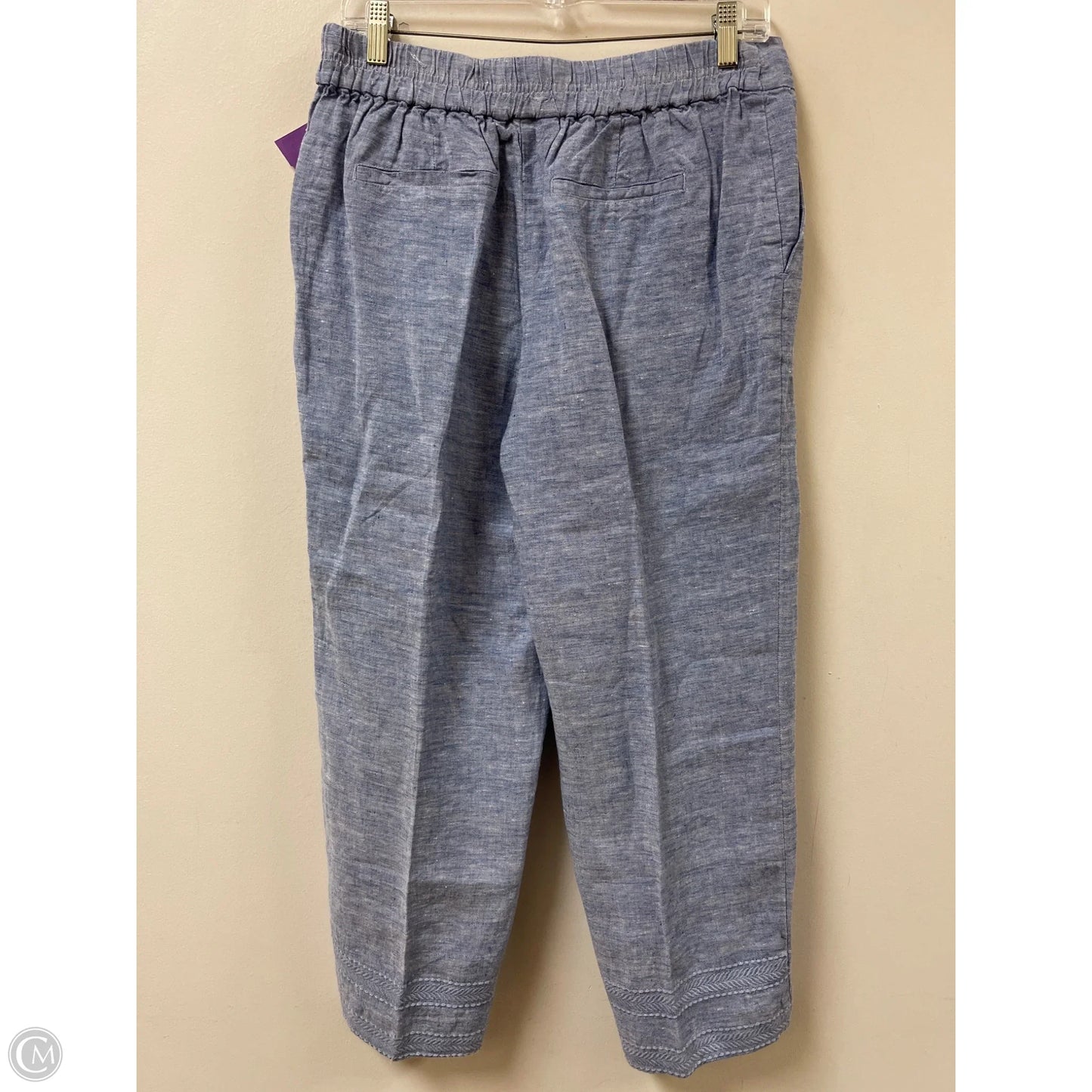 Pants Linen By Chicos In Blue, Size: 6
