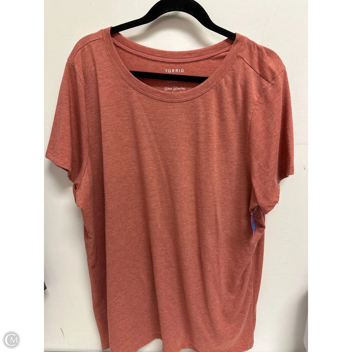 Top Short Sleeve By Torrid In Orange, Size: 3x