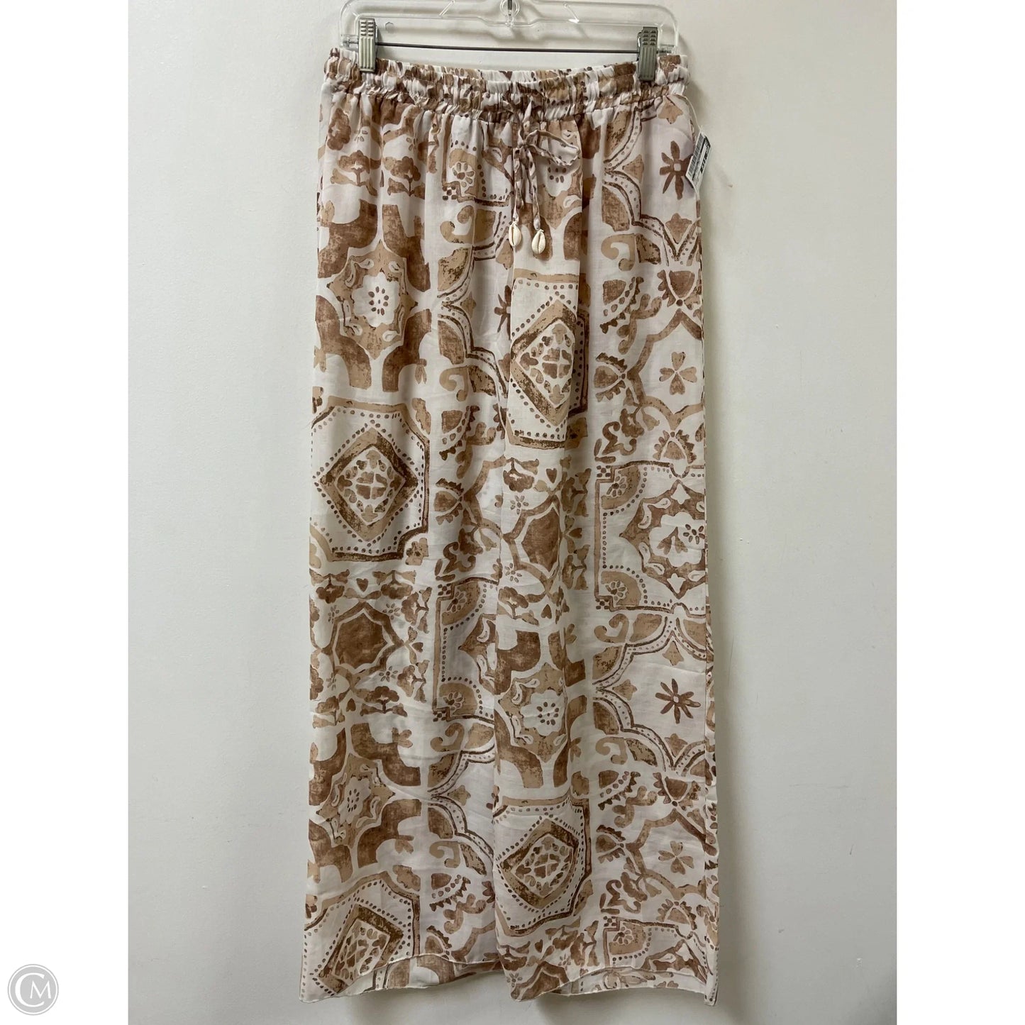 Pants Wide Leg By Clothes Mentor In Tan, Size: 12