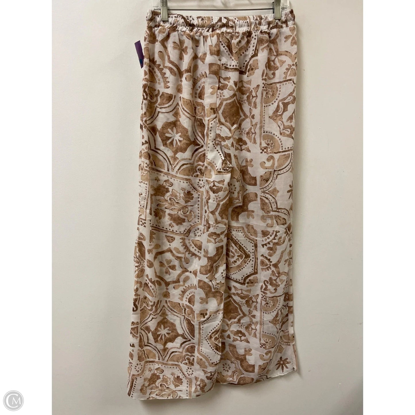 Pants Wide Leg By Clothes Mentor In Tan, Size: 12