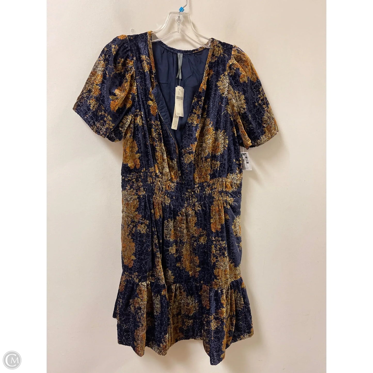 Dress Casual Midi By Anthropologie In Navy, Size: L