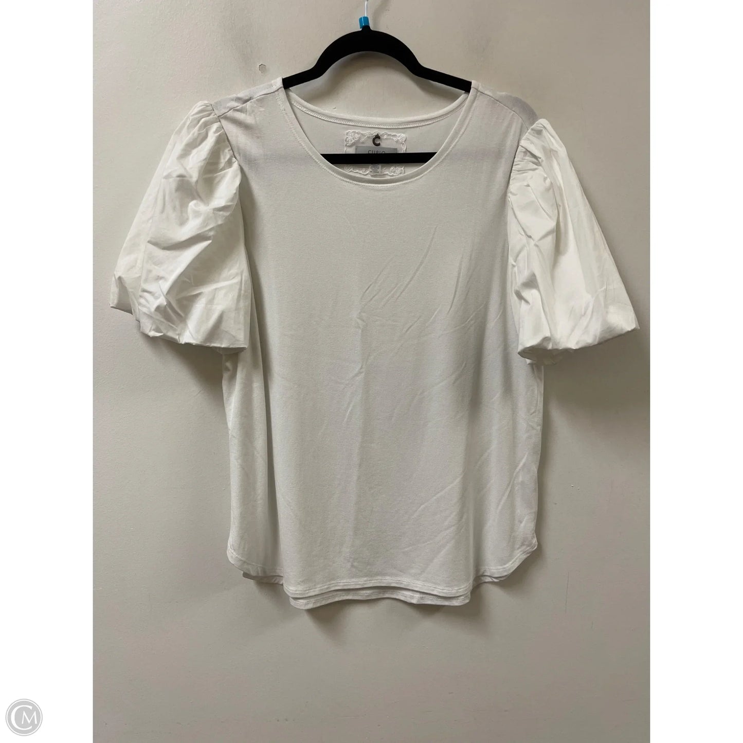 Top Short Sleeve By Cupio In White, Size: Xl