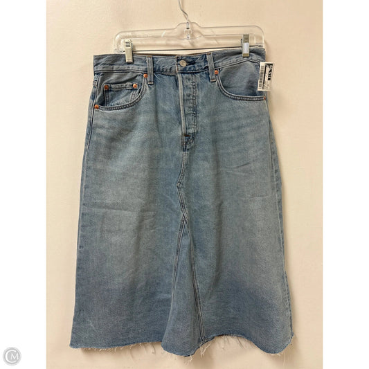 Skirt Maxi By Levis In Blue Denim, Size: 10