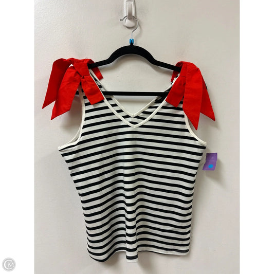 Top Sleeveless By Marc New York In Striped Pattern, Size: M
