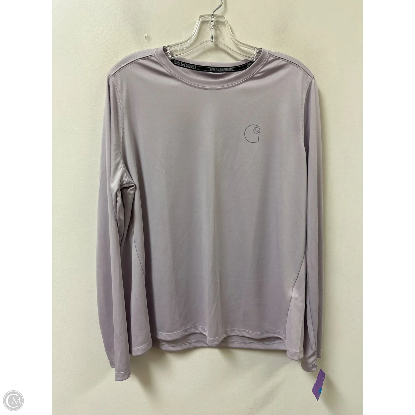 Athletic Top Long Sleeve Crewneck By Carhartt In Purple, Size: L