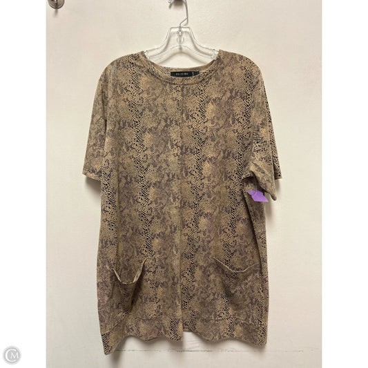 Dress Casual Midi By Clothes Mentor In Animal Print, Size: L