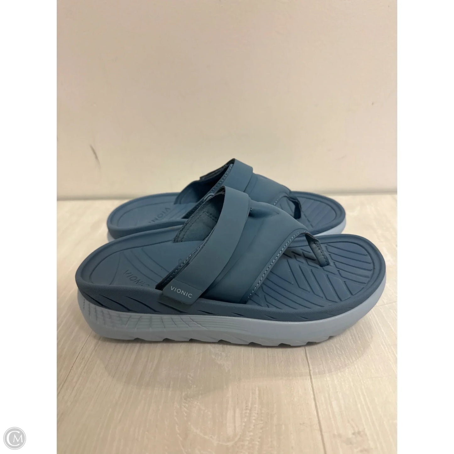 Sandals Flip Flops By Vionic In Blue, Size: 7