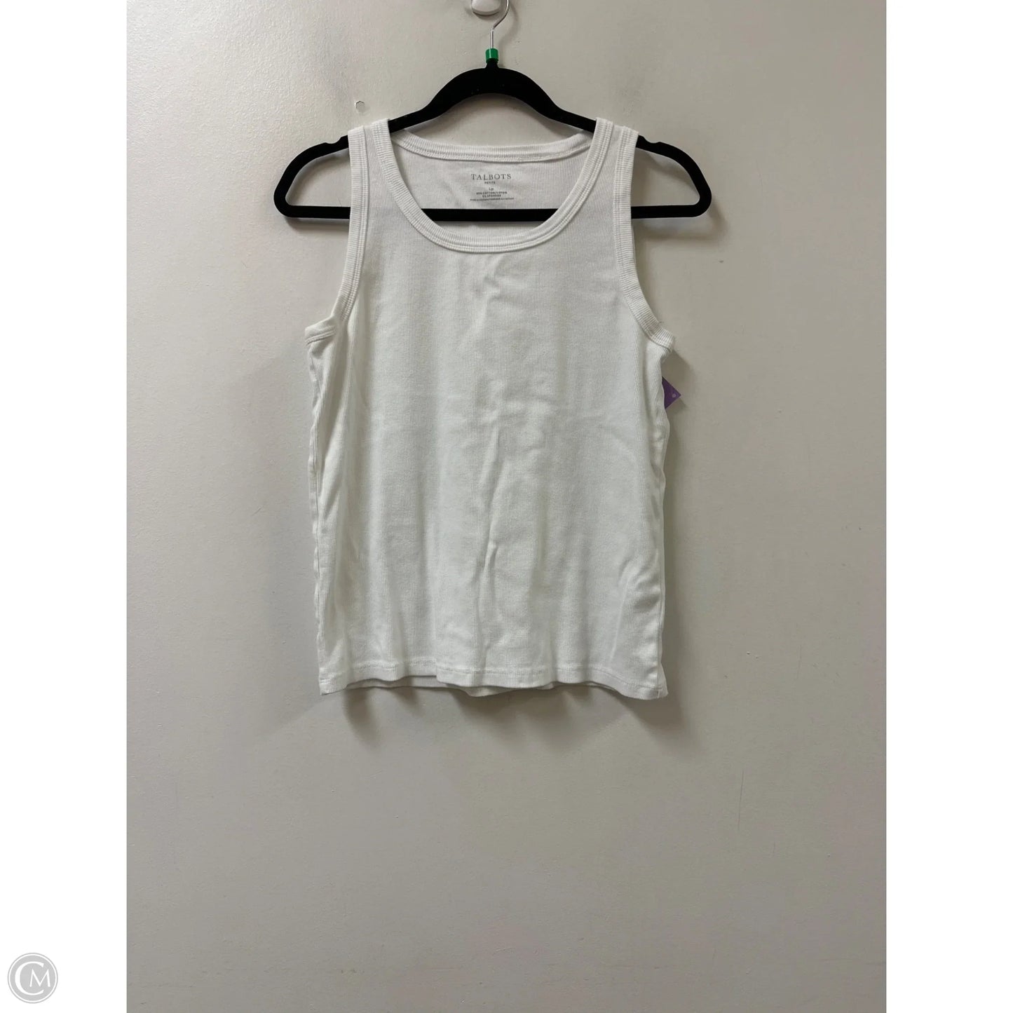 Tank Top By Talbots In White, Size: Lp