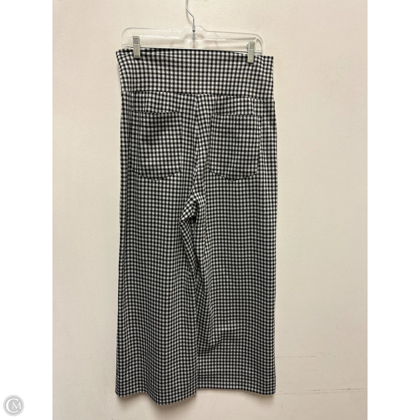 Pants Wide Leg By Cabi In Black & White, Size: M