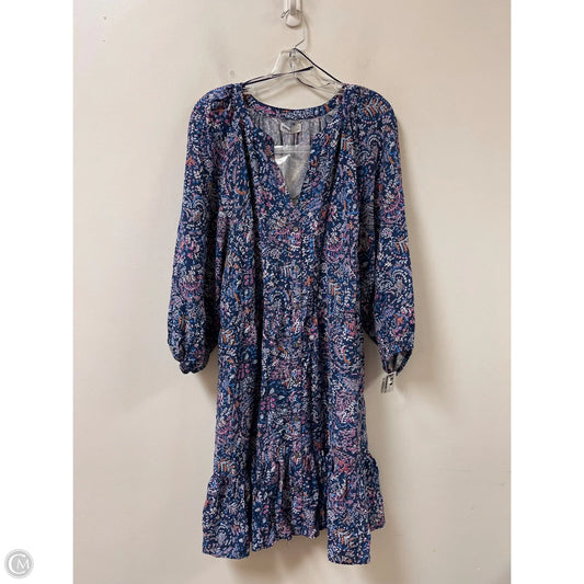 Dress Casual Midi By Sonoma In Blue, Size: 2x