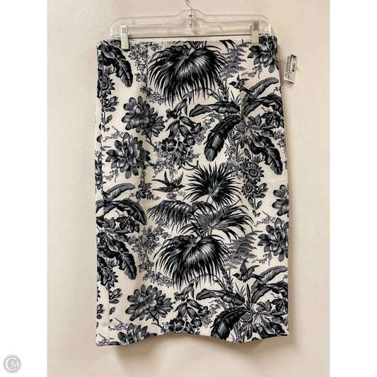 Skirt Midi By Catherine Malandrino In Black & White, Size: 8