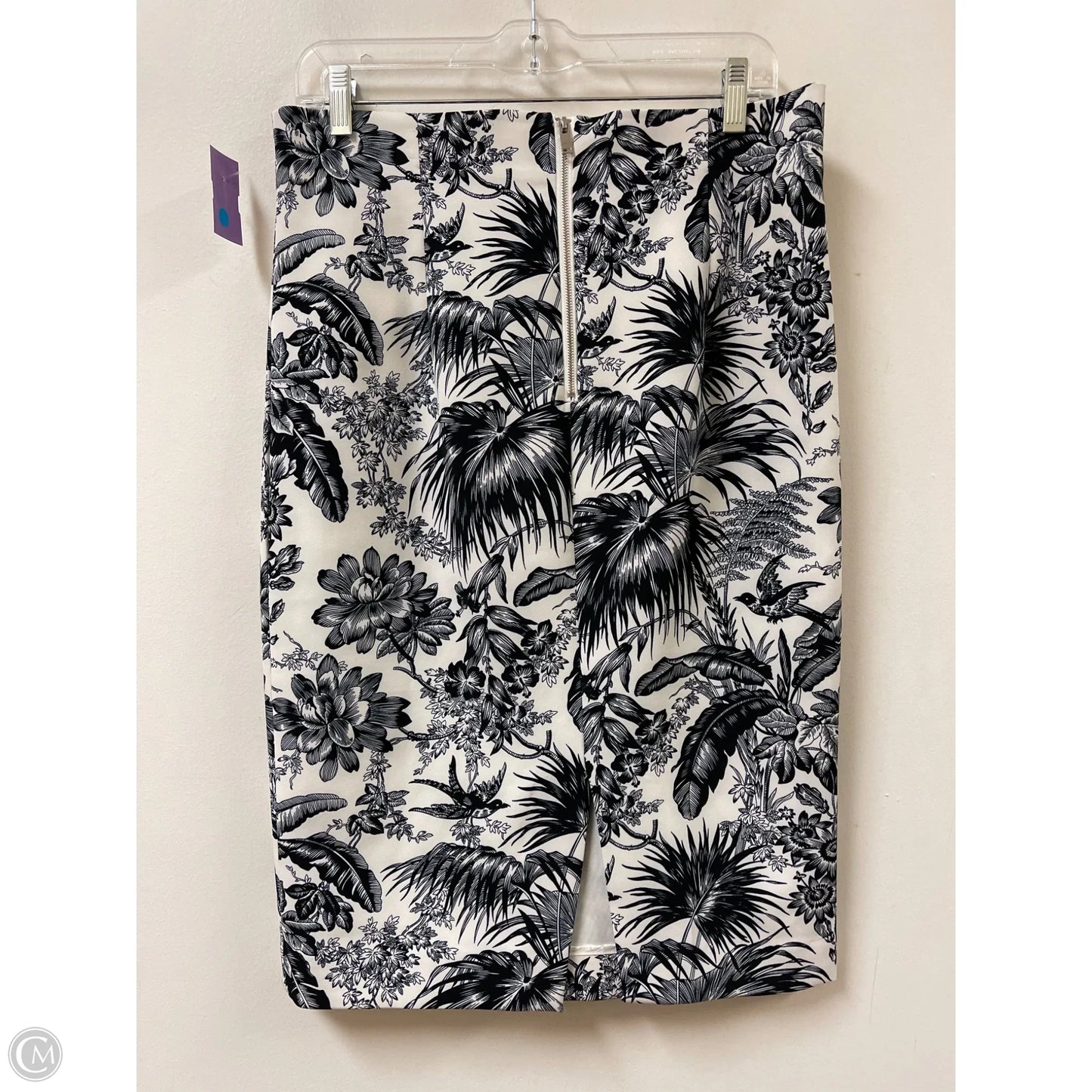 Skirt Midi By Catherine Malandrino In Black & White, Size: 8