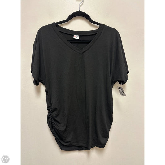 Top Short Sleeve By Clothes Mentor In Black, Size: M