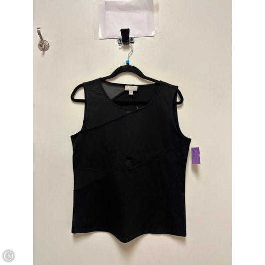 Top Sleeveless By Kenneth Cole Reaction In Black, Size: L