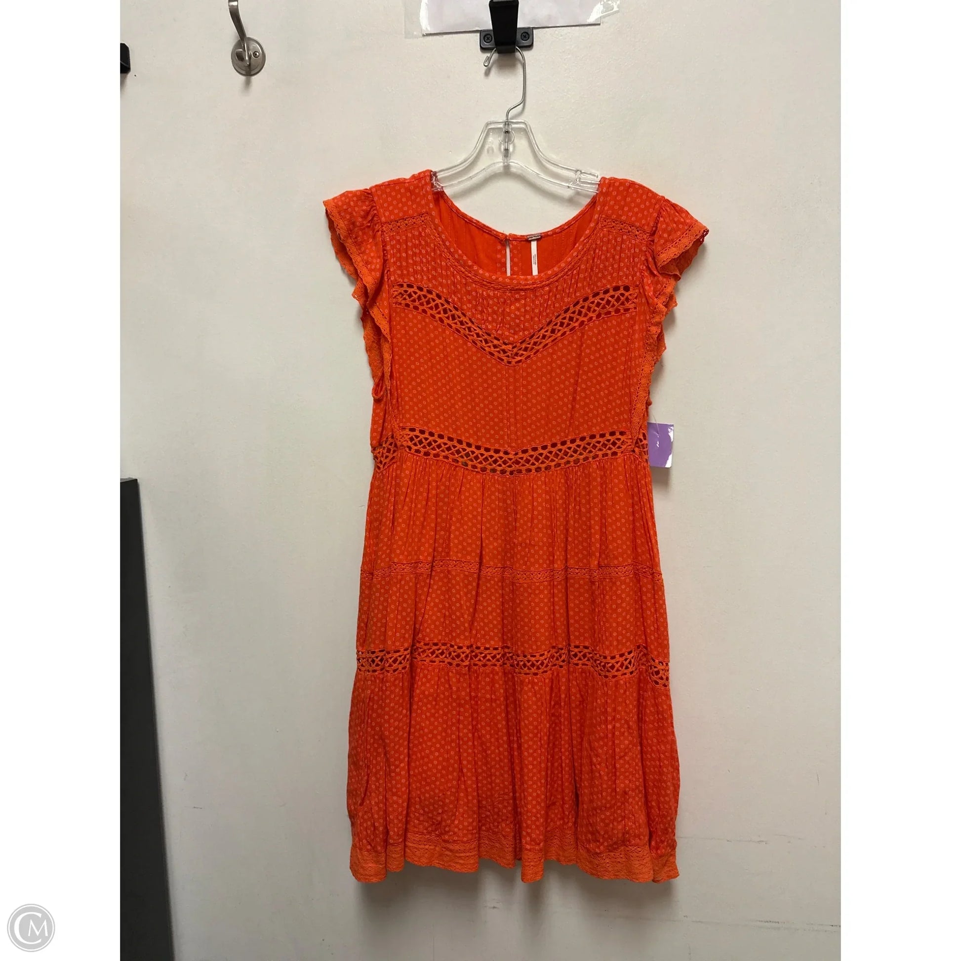 free people orange dress Dress Casual Short By Free People In Orange, Size: Xs