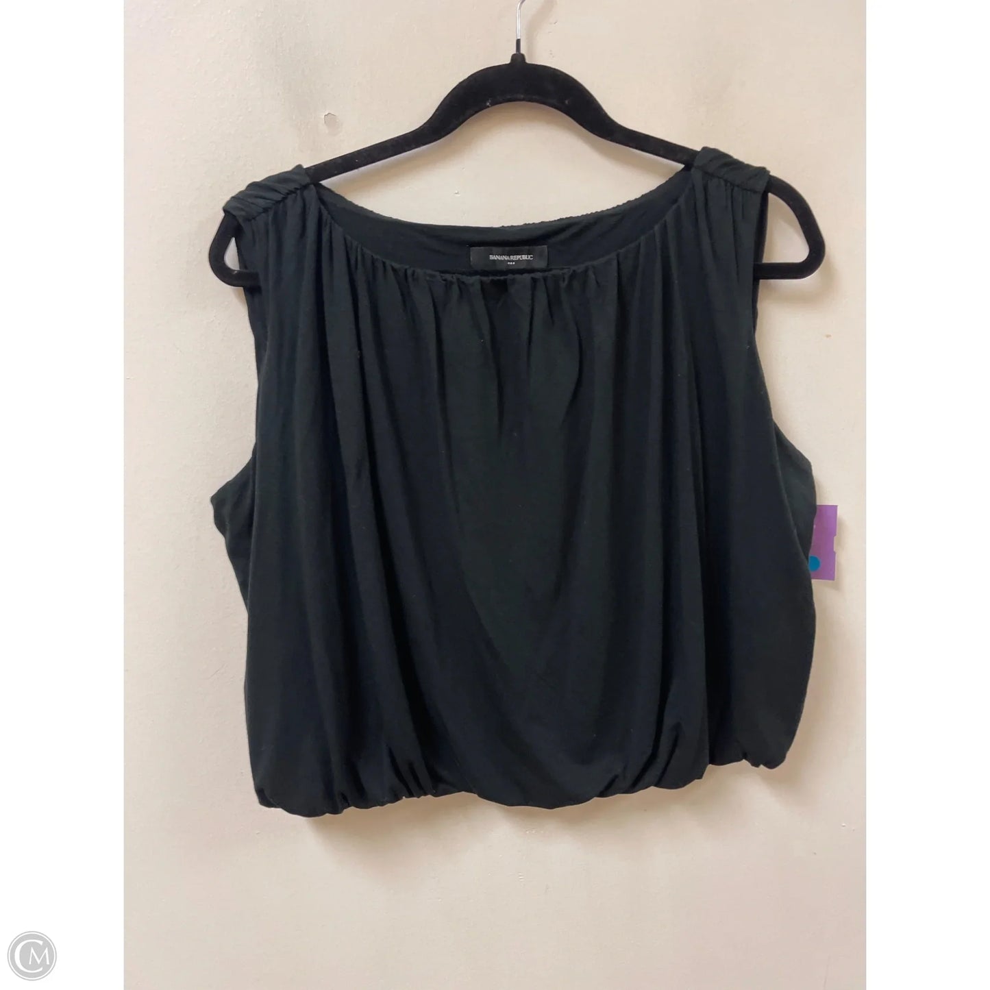 Top Sleeveless By Banana Republic In Black, Size: L