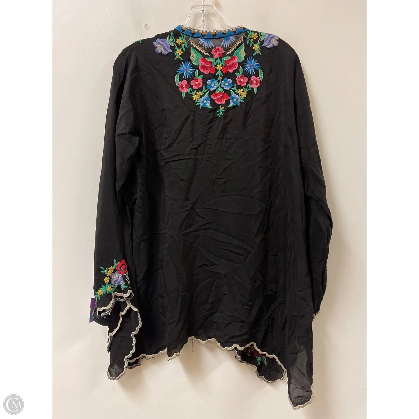 Tunic Designer By Johnny Was In Black, Size: M
