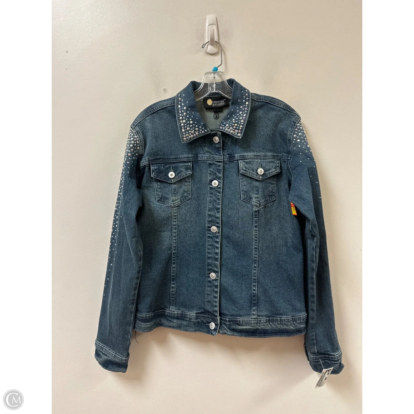 Jacket Denim By Christine Alexander In Blue Denim, Size: Xl