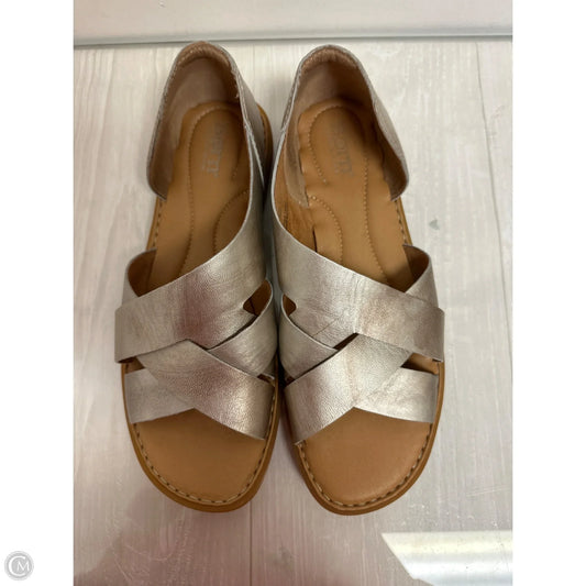Sandals Flats By Born In Gold, Size: 9