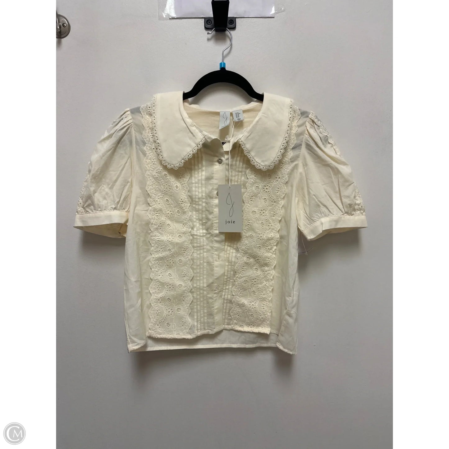 Top Short Sleeve By Joie In Cream, Size: Xs
