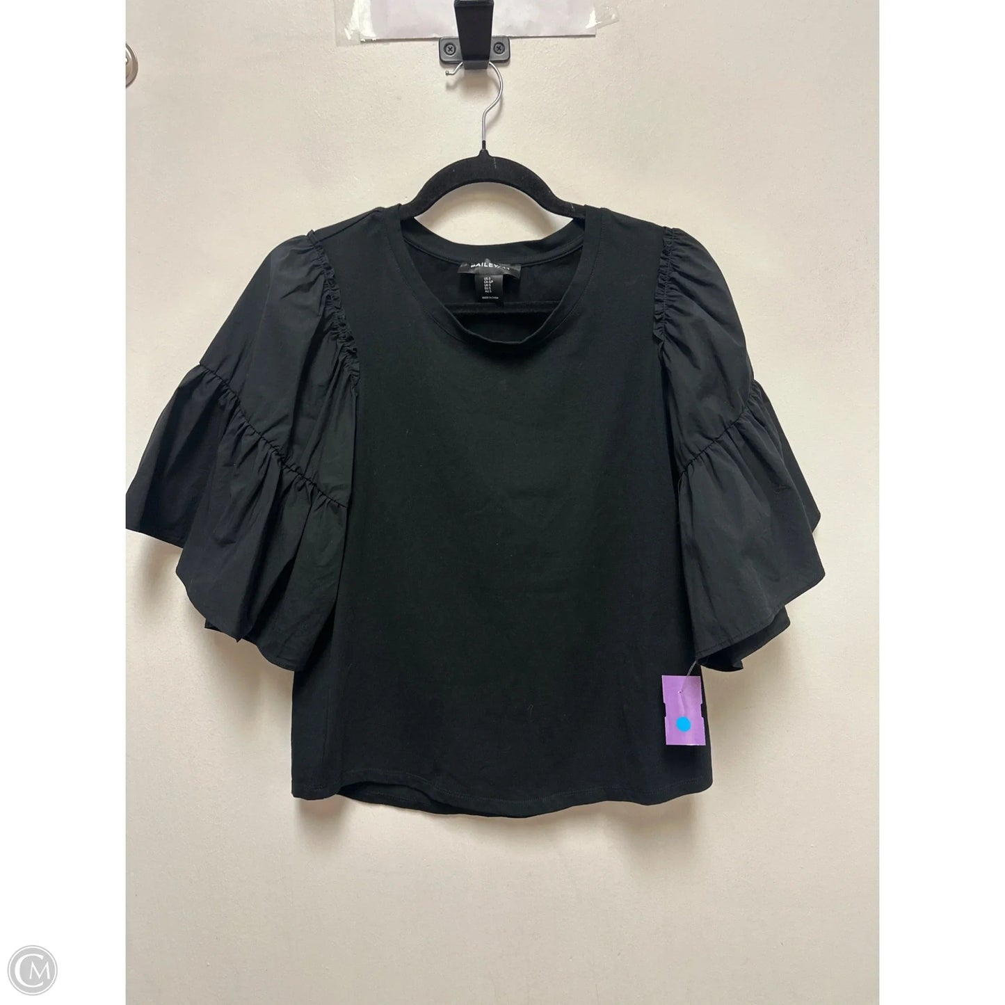 Top Short Sleeve By Bailey 44 In Black, Size: S