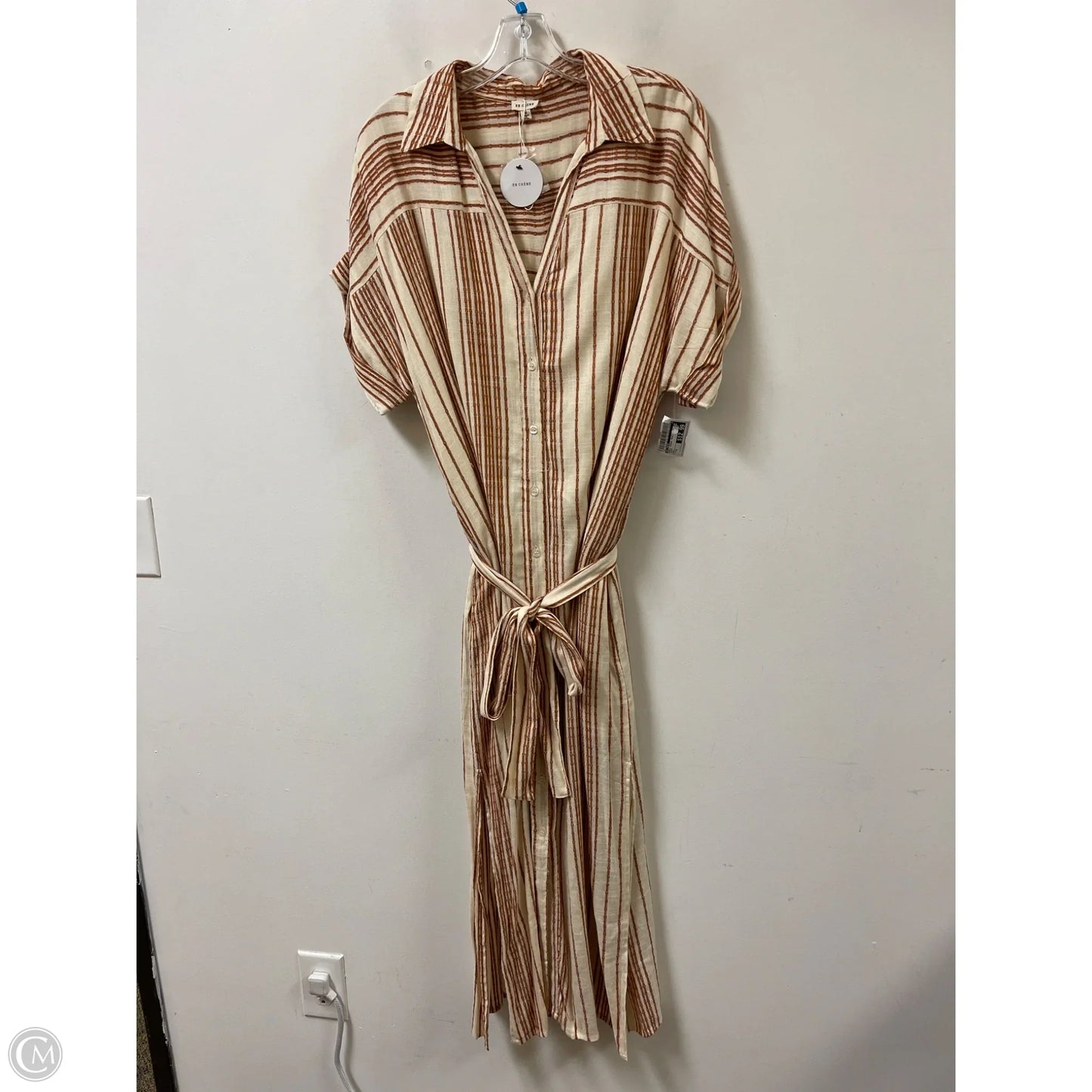 Dress Casual Maxi By En Creme In Cream, Size: M