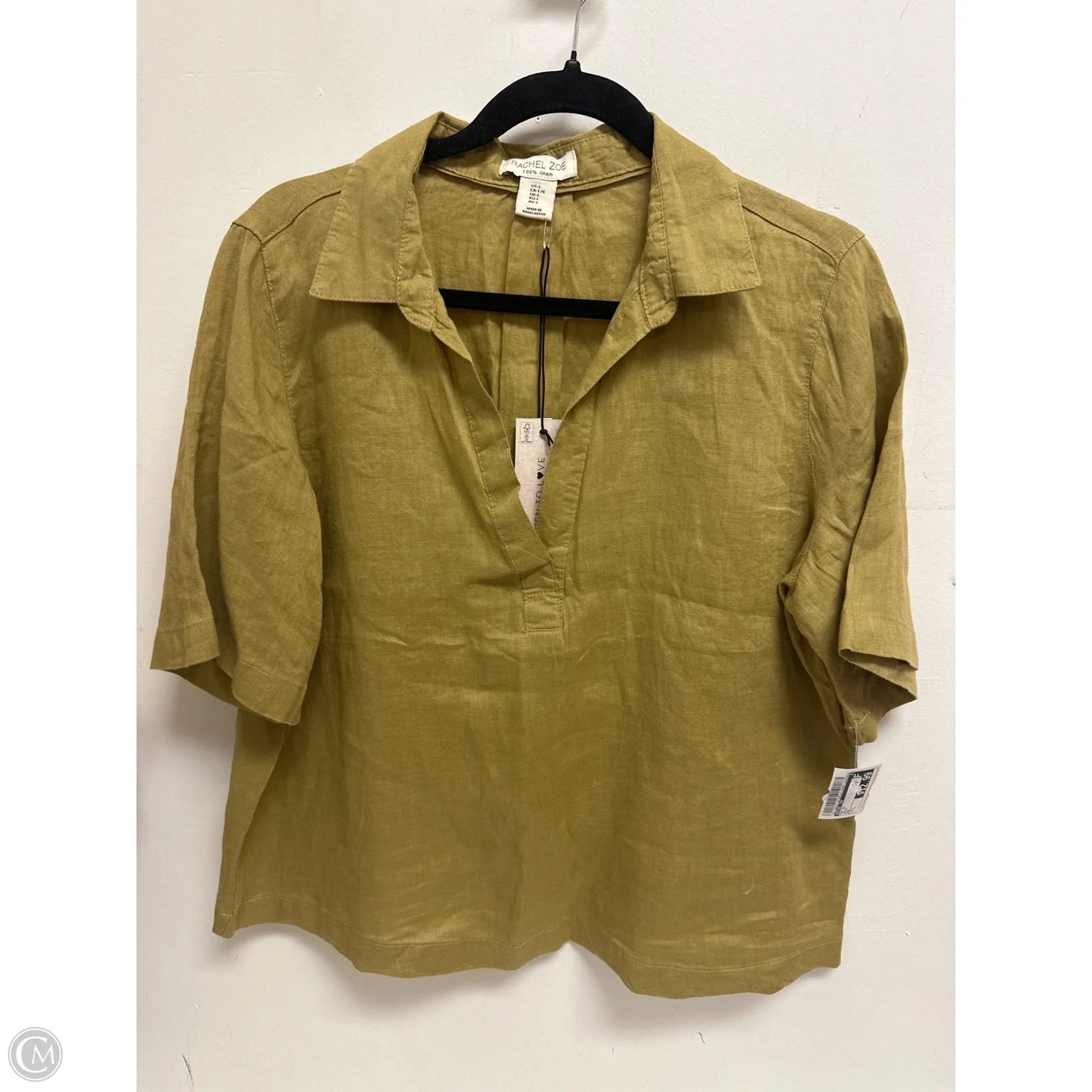 Top Short Sleeve By Rachel Zoe In Green, Size: L