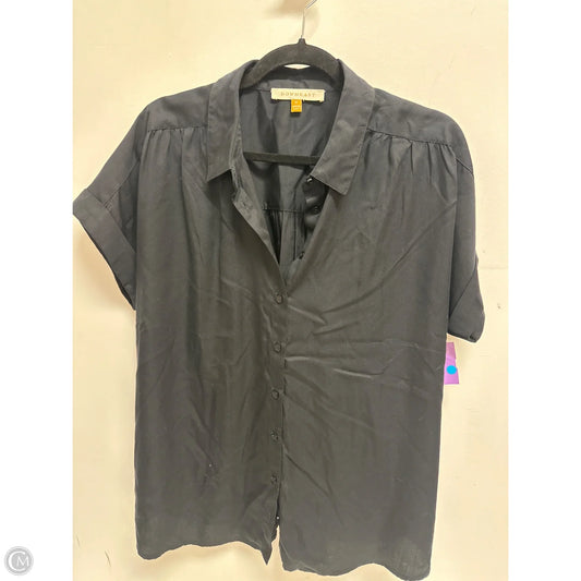 Blouse Short Sleeve By Downeast In Green, Size: M