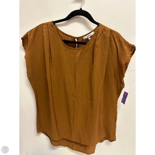 Top Short Sleeve By Ro & De In Brown, Size: M
