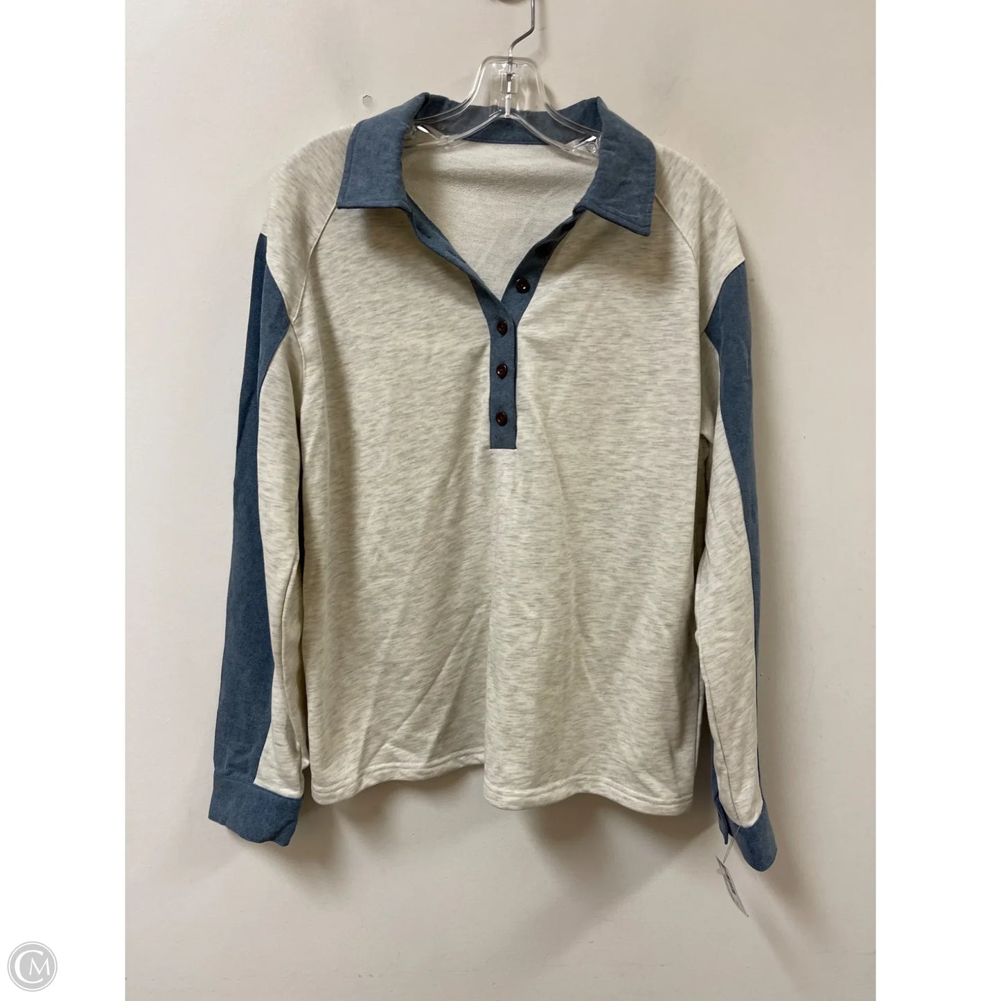 Sweater By Clothes Mentor In Grey, Size: M