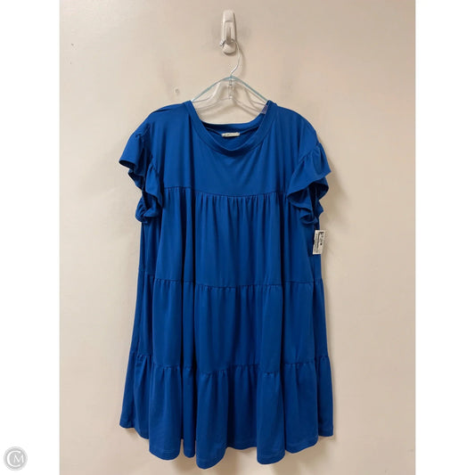 Dress Casual Midi By Entro In Blue, Size: L
