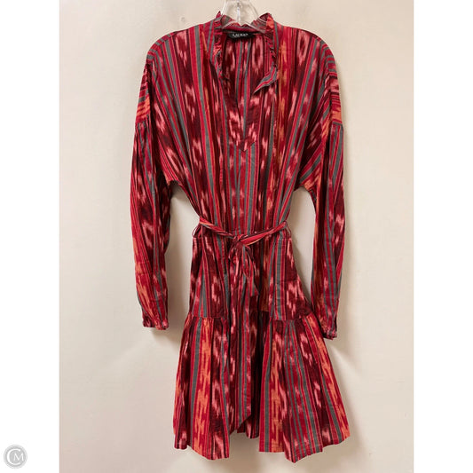 Dress Casual Midi By Lauren By Ralph Lauren In Red, Size: Xl