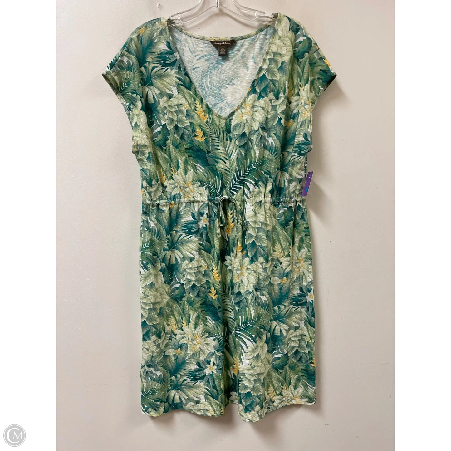 Dress Casual Midi By Tommy Bahama In Green, Size: L