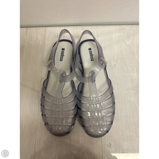 Sandals Flats By Clothes Mentor In Clear, Size: 9
