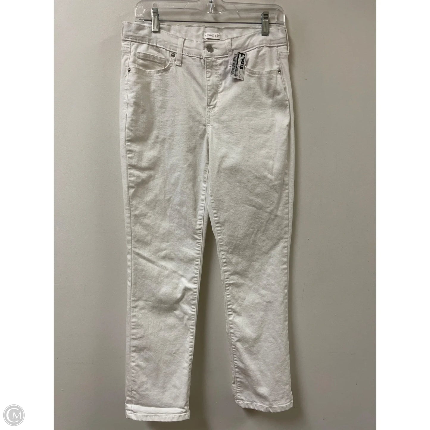 Jeans Skinny By Crown And Ivy In White, Size: 8