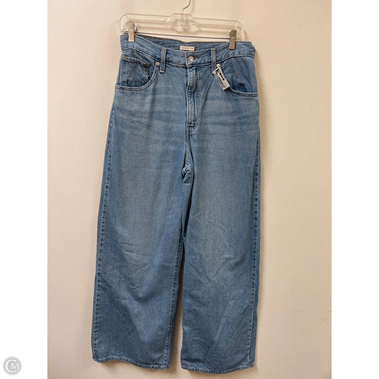 Jeans Wide Leg By Levis In Blue Denim, Size: 10