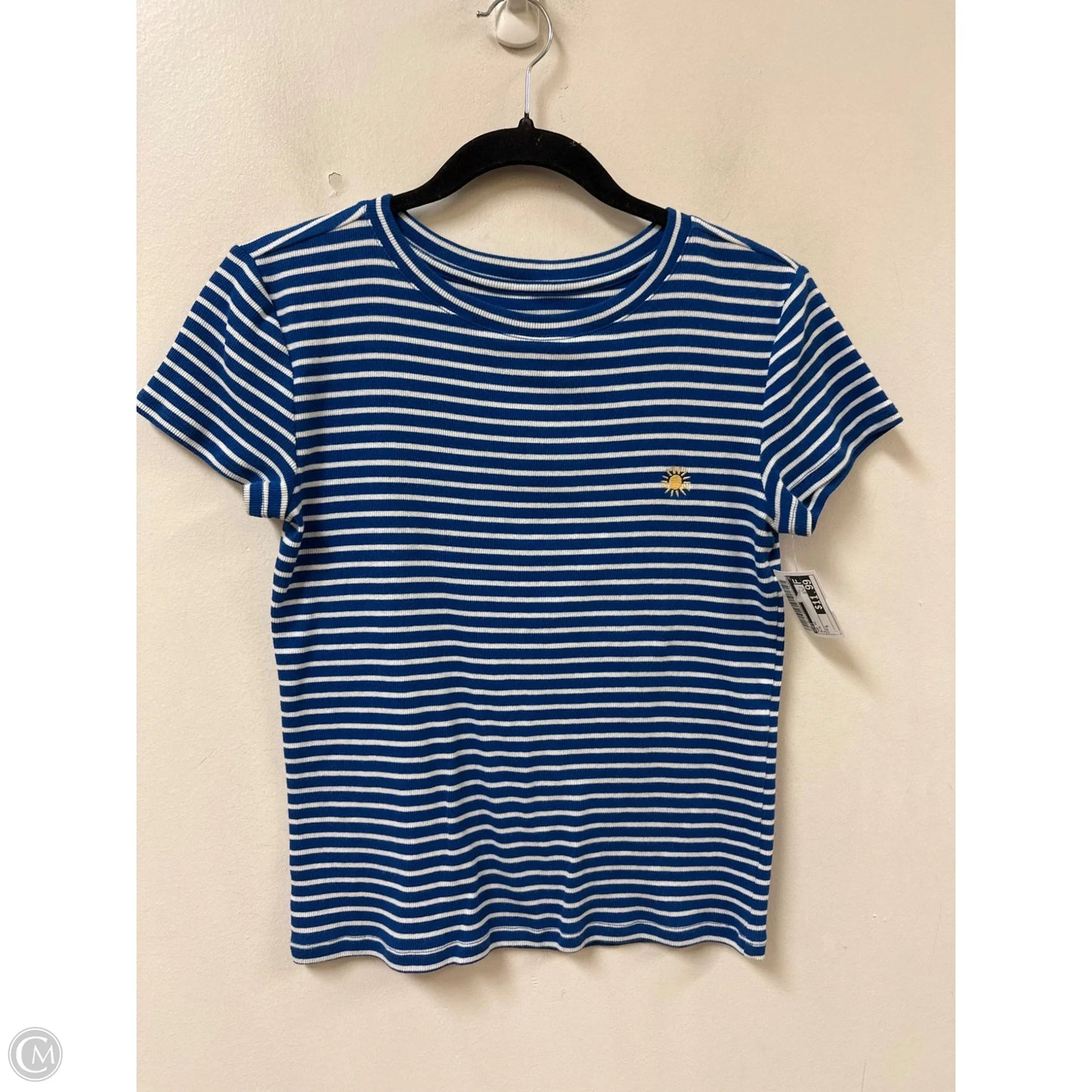 Top Short Sleeve By Loft In Blue, Size: S