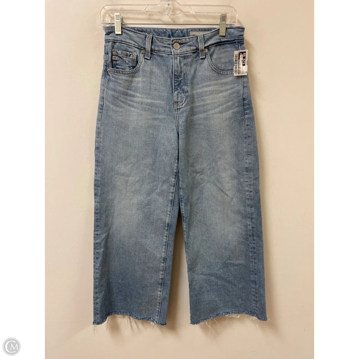 Jeans Wide Leg By Adriano Goldschmied In Blue Denim, Size: 2