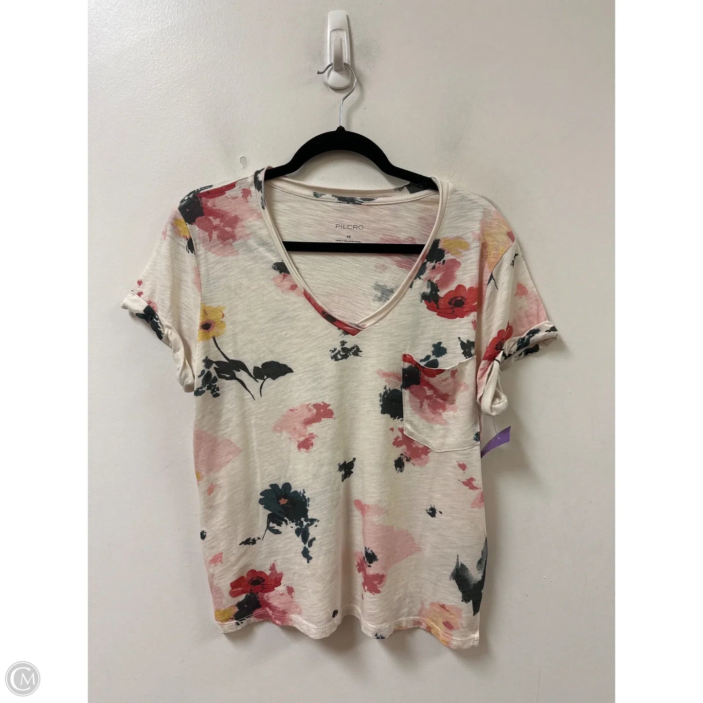 Top Short Sleeve By Pilcro In Cream, Size: Xs