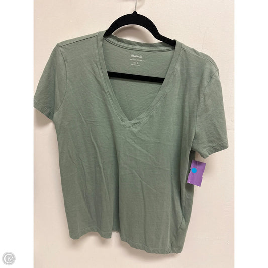 Top Short Sleeve By Madewell In Green, Size: M