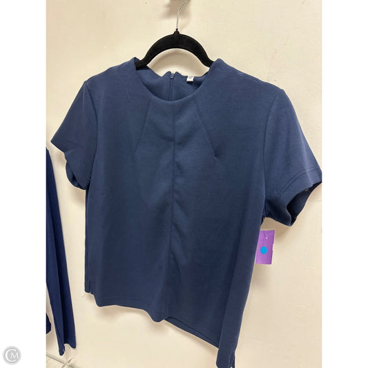 Top Short Sleeve By Clothes Mentor In Navy, Size: M