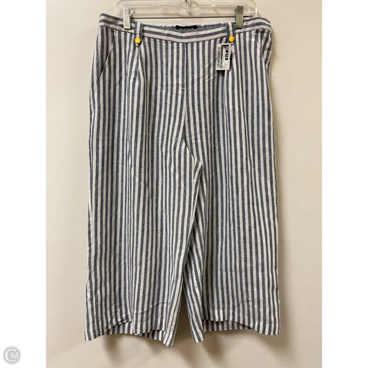 Pants Linen By Ellen Tracy In Blue, Size: 12