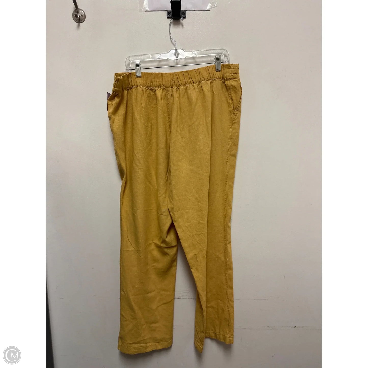 Pants Linen By Per Se In Yellow, Size: 16